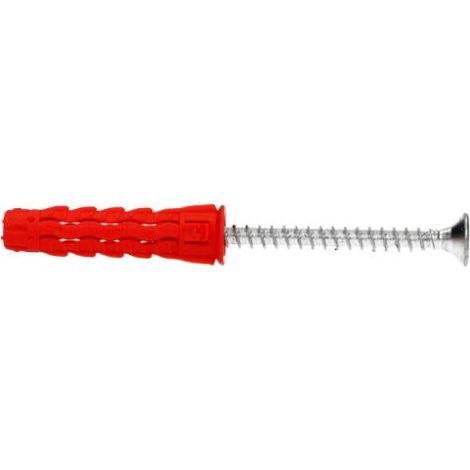Cheville universelle avec vis - PZ 10 - 50 x 60 mm - vis à tête fraisée - cheville de fixation