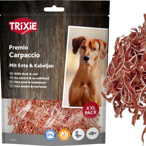 Snack per cani a strisce morbide al gusto di anatra e carpaccio di pesce Trixie PREMIO 80g