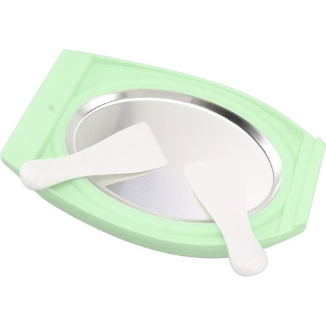 Machine à glace roulée de qualité alimentaire, plaque froide intéressante et pratique pour glaces roulées maison, verte