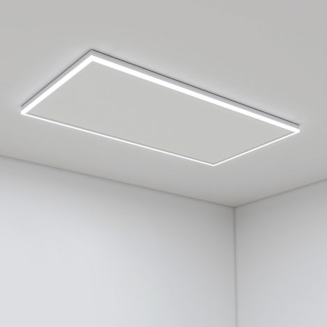 Deckenheizung Infrarot 840 Watt, Infrarotheizung Deckenmontage mit LED Beleuchtung, Infrarotheizung Decke mit Thermostat, App Fernbedienung Steuerung, Elektroheizung Heizplatte Heizkörper Heizpaneel (1/3)