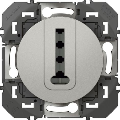 LEGRAND Prise téléphone Dooxie, LEGRAND, aluminium (1/3)