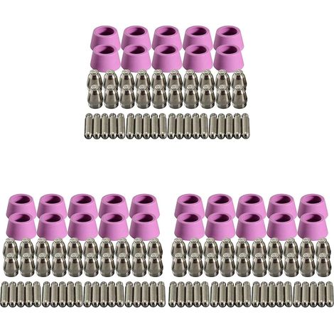 200 PièCes SéRies Kit de Tasses de Buses D'ÉLectrode de Consommables de Torche de Coupeur de Plasma pour -60-55 WSD-60 Fit CUT-60 LGK-60 Coupeur de Plasma (1/5)