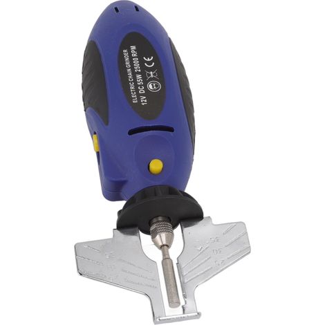 Affûteuse de chaîne de tronçonneuse électrique multifonctionnelle 12 V CC 55 W 25 000 tr/min, kit d'affûtage et de limage pour tronçonneuse (110 V US). (1/5)