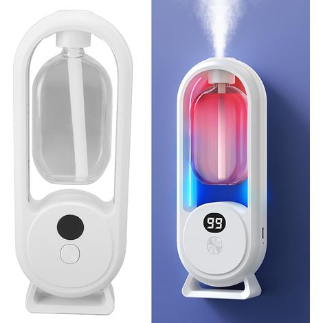 Machine d'aromathérapie automatique intelligente, pulvérisateur automatique, diffuseur, humidificateur (avec 2 bouteilles d'huile essentielle) (1/5)