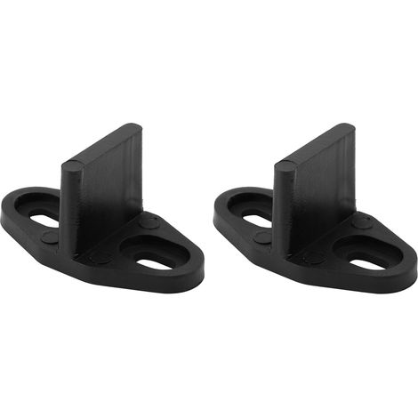 2 pièces guide de sol pour porte de grange coulissante, plastique (1/5)