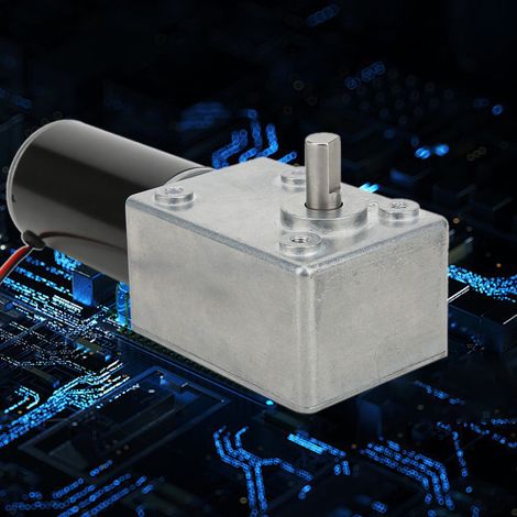 Mini moteur à réduction de vitesse à engrenage à vis sans fin 24 V 30 W CC pour accessoires électriques (1/5)