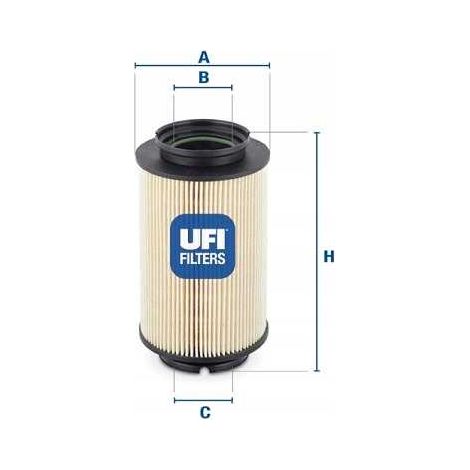 Filtro de combustible UFI 26.014.00 (1/5)
