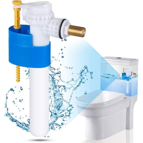 ZOLGINAH Robinet Flotteur Soupape de Remplissage Soupape à Flotteur pour Plastique et de Réservoir en Céramique,Filtre à eau Gratuit,Valve (1/5)