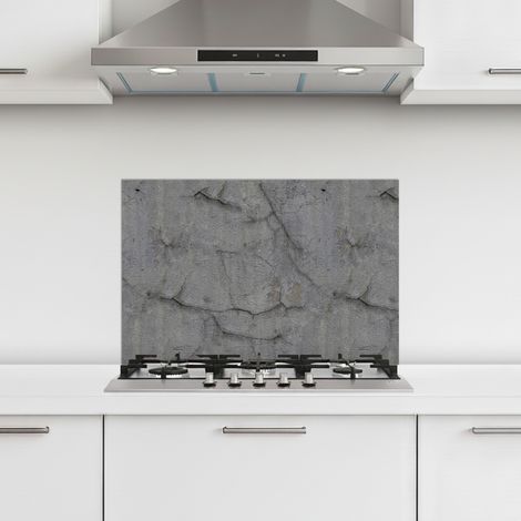 CRÉDENCE CUISINE Ancien - Béton - Mur 60x40 cm (1/5)