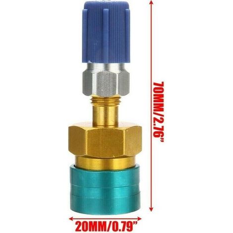 Conector rápido de baja tensión R1234YF a R134A - Adaptador para aire acondicionado de coche (1/3)