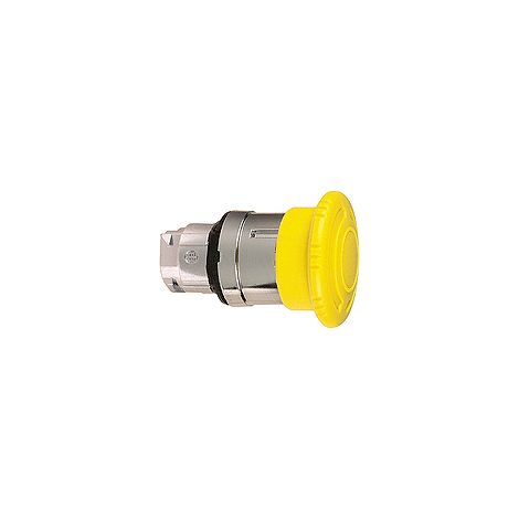 Harmony XB4 - tête coup de poing - pousser tourner - Ø40 - jaune  - ZB4BS55 (1/3)
