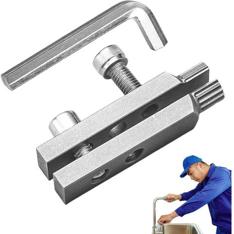Extracteur de tuyaux multifonction pour plombier : équipement de réparation de canalisations, douche et expansion, pompe en acier à haute teneur en carbone avec poignée ergonomique pour chauffe-eau (1/5)