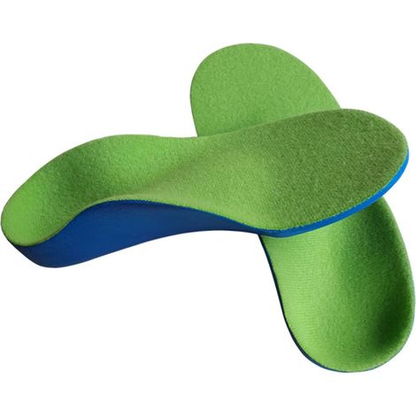 Paar orthopädische Einlegesohlen für Kinder, Fußgewölbestütze, Korrektur von X-Beinen, Polsterung