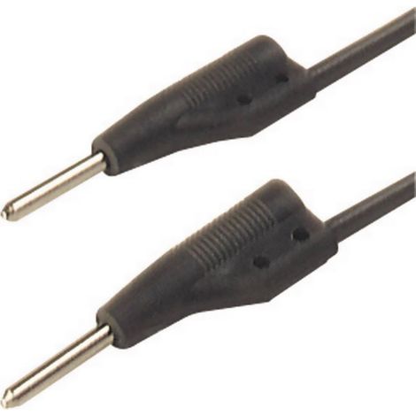 Sks-Hirschmann MVL 2/100 Cable de medida negro 1 metro