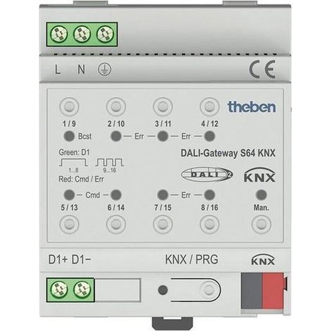 Theben DALI-KNX Dimmer für 64 DALI-Leuchten