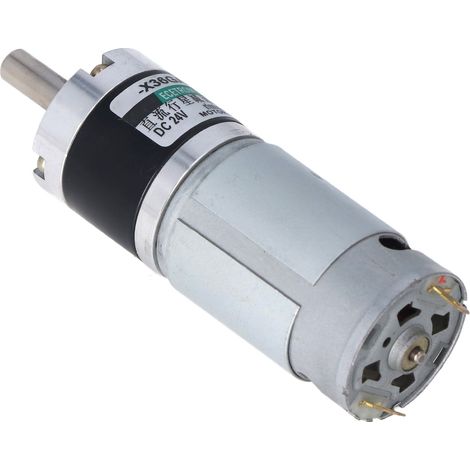 Moteur à engrenages planétaires CC à micro-réduction de vitesse, rotation horaire/antihoraire, petit moteur, couple maximal de 34 kg.cm, 24 V, 15 W, 200 tr/min (1/5)
