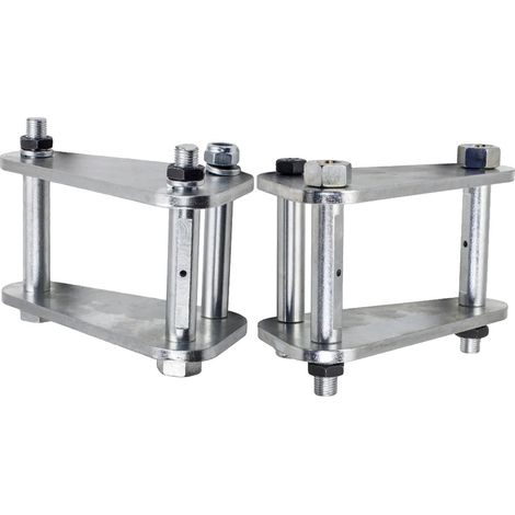 Extensiones de chasis trasero, elevación de 2", 50 mm, aptas para vehículos todoterreno 4x4, diseño de pernos escalonados, acero de alta calidad. (1/5)