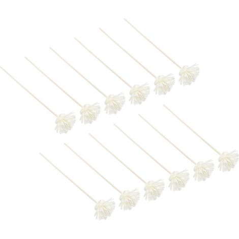 Bâtonnets de Recharge Parfumés de Fleur Blanche, 12 Pièces en Bois et PE pour Diffuseur D'arômes, Décoration Maison et Présent Élégant (1/5)