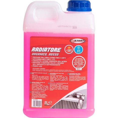 START - Liquido Radiatore Rosso G12+ 2L Antigelo -5°C Pronto Uso (1/4)