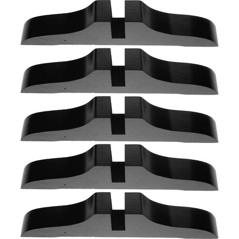 Lot de 5 Socles D'écran de Chambre en Bois Foncé, Support Stable pour Paravent Pliant, Base de Séparateur de Pièce Résistante à Forte Capacité de Charge, pour Maison et Bureau (1/5)