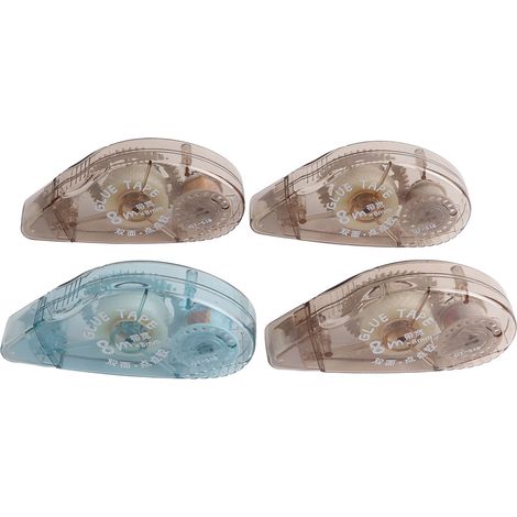 Rouleaux adhésifs amovibles double face de grande capacité pour colle à points, adaptés aux loisirs créatifs et au journaling (paquet de 4).