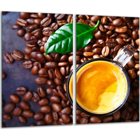Tagliere in vetro 2x 30x52 caffè (1/5)