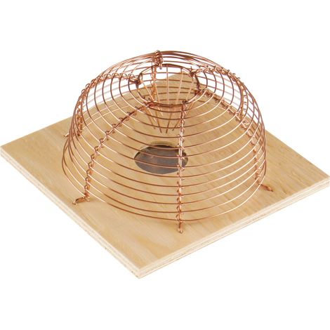 Trappola per topi a cestino con base in legno
