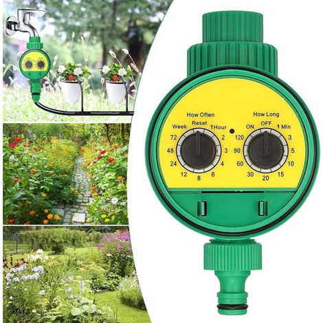 Programmateur Arrosage Automatique, Minuterie d'arrosage de Robinet de Tuyau Arroseur LCD Contrôleur de Système d'irrigation pour Pelouse Jardin Serre Balcon Agriculture (1/5)