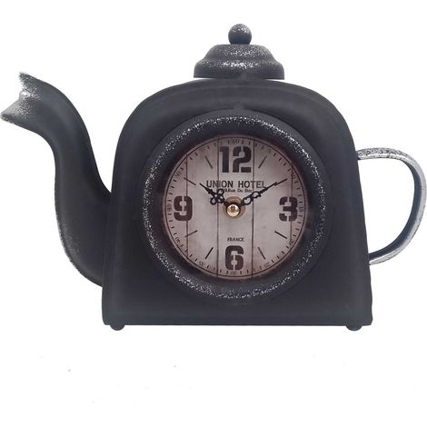 Signes Grimalt École de décoration Horloge de café vintage Montre Dumsa Black 18x8x25cm 26962