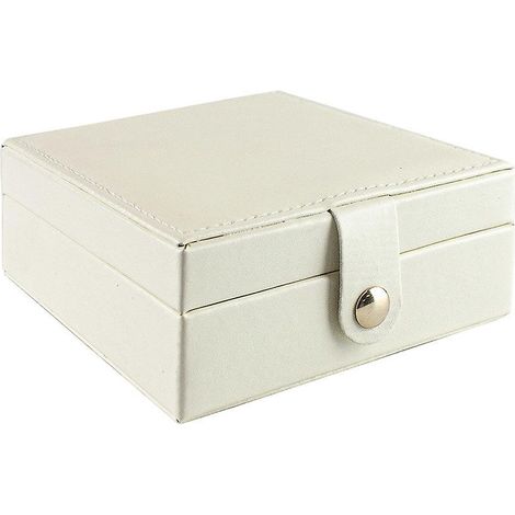 Boîte à bijoux 12 x 12 cm - Blanche