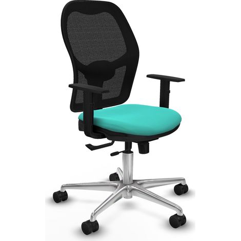 Silla de oficina piqueras y crespo Jorquera negro piel sintética (1/2)