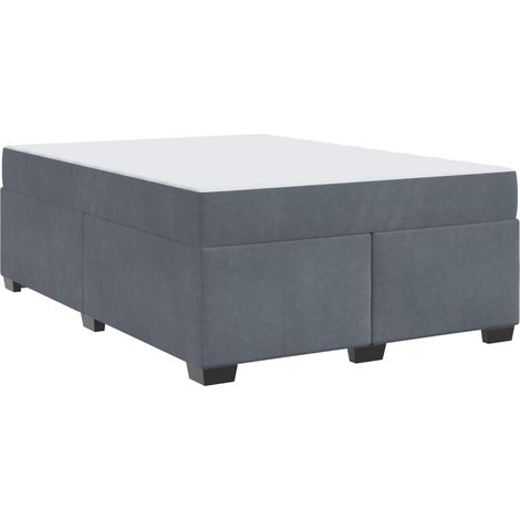 Maison Exclusive - Struttura del letto Grigio scuro 160 x 200 cm Tessuto (1/5)
