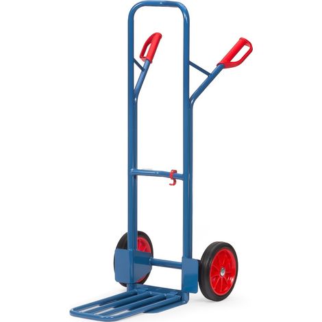 Fetra Stahlrohrkarre mit Klappschaufel, Höhe 1300mm, mit Vollgummi-Bereifung (1/5)
