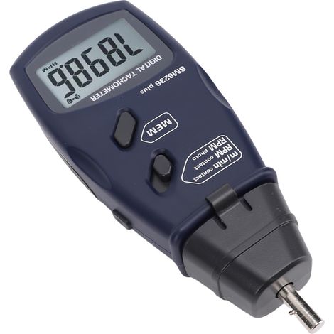 Tachymètre numérique précis, grand écran LCD, conception 2 en 1, tachymètre portable pour ventilateur de moteur (1/5)