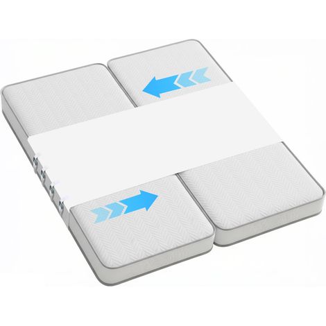 Pont d'amour pour matelas 180/200/220/230/240 cm, connecteur de matelas antidérapant avec 4 sangles et boucles en métal, sans couture, pour matelas, couples, familles, montage sans outils (1/5)