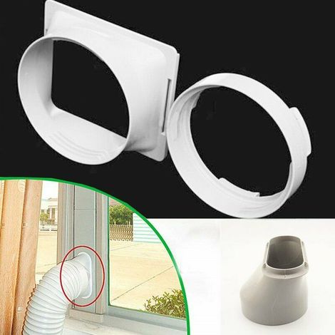 Adaptateur de Conduit d'Evacuation 150mm (Interface Carrée) pour Climatiseur Mobile - Matériel ABS, Diamètre 150mm (6 pouces) (1/5)