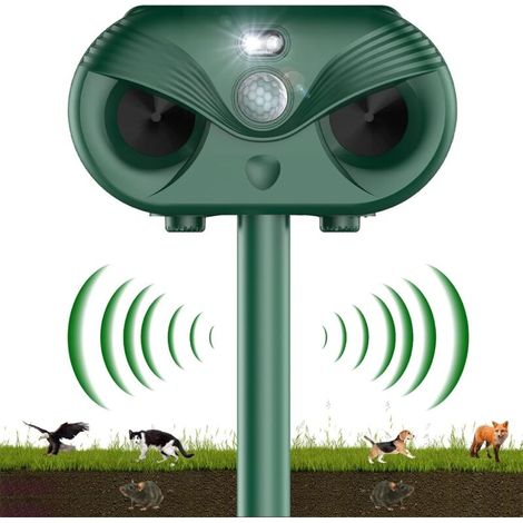 Répulsif Chat Ultrason, Repulsif Chat Solaire, 2024 Upgraded Répulsif Animaux à ultrasons avec détecteur de Mouvement, 4 Modes Étanche Repulsif Chat pour Jardin, Chats Chiens Souris Ratons (1/4)