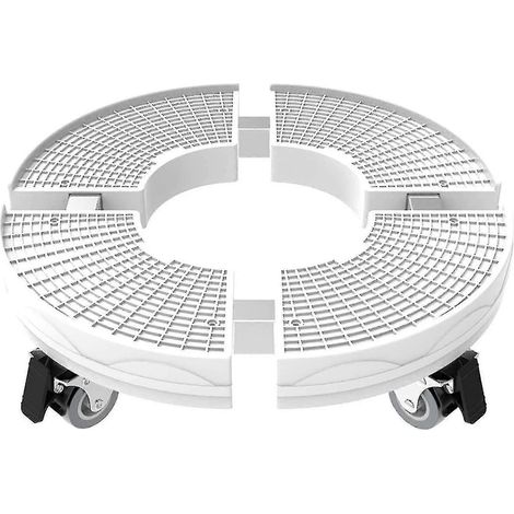 Support à plantes robuste et parfait de 25 à 26 pouces avec roulettes, capacité de 200 kg, support pour pots de fleurs ronds réglables de 30 à 50 cm pour l'intérieur et l'extérieur sur roulettes. (1/4)