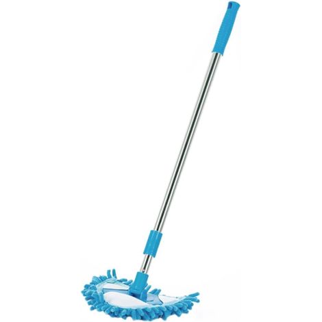 Balai Rotatif Mini Triangulaire 1m Nettoyage Et Ergonomique Tige à 2 Sections Coins Et Petites Surfaces Lavable Et Pratique (1/5)