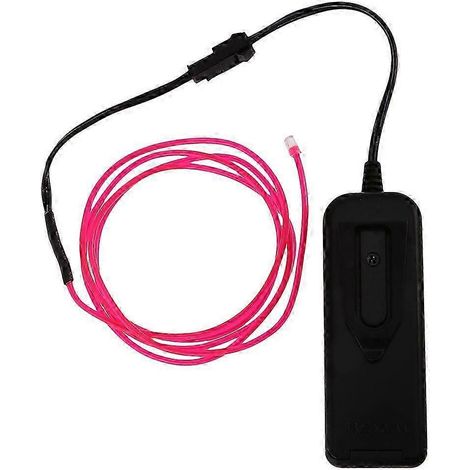 Guirlande lumineuse LED néon luminescente EL de 1 m, rouge-1M-Pink (1/5)