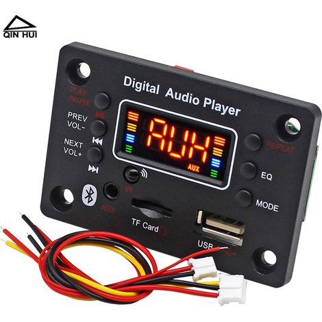 Décodeur Bluetooth pour voiture, carte d'amplification audio, module Bluetooth, carte de décodage MP3 sans perte pour musiciens.