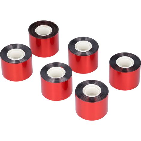 Nastro repellente per uccelli in 6 pezzi, nastro riflettente colorato per tenere lontani gli uccelli, nastro spaventoso per frutteti e campi di grano (specifiche del fornitore: larghezza 4,8 cm, lungh