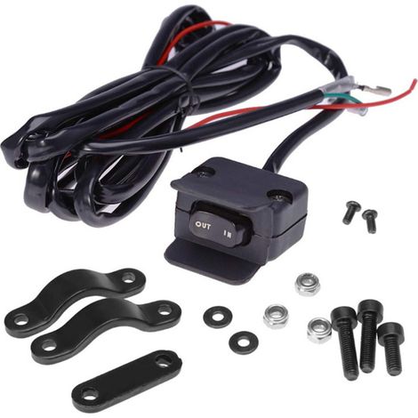 Interrupteur à bascule pour treuil 12 V VTT/SSV, interrupteur de commande manuelle à montage sur guidon, compatible avec la plupart des treuils (1/5)
