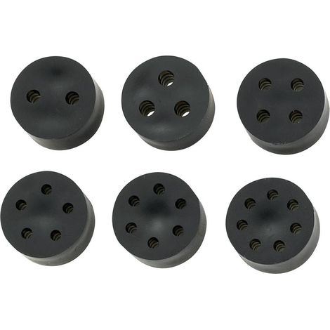 TRU COMPONENTS TC-10820792 TC-MH23-2F203 Inserto di tenuta PG21 2 x 6.4 - 8.7 mm Gomma Nero 50 pz.