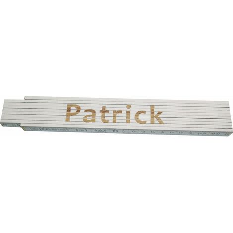 Zollstock Patrick 2 m weiß Zollstock