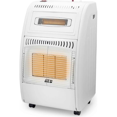 Poêle à gaz 5700W Chauffage d'appoint Hybride Gaz et Électrique 20-100 m² - Piezo KOMBI LINE