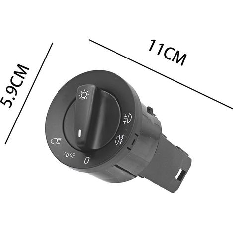 1C0941531 is a headlight control knob for Volkswagen Jetta and Golf models manufactured between 1998 and 2005.