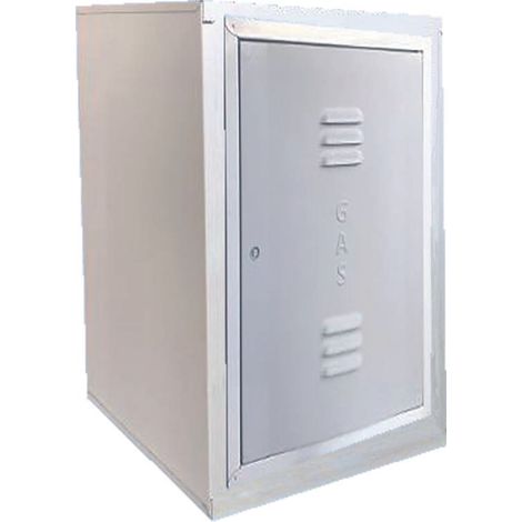 Coffret pour compteur de gaz électronique cadre : acier inoxydable - porte : abs coffret de compteur de gaz uni 9036 acier inoxy