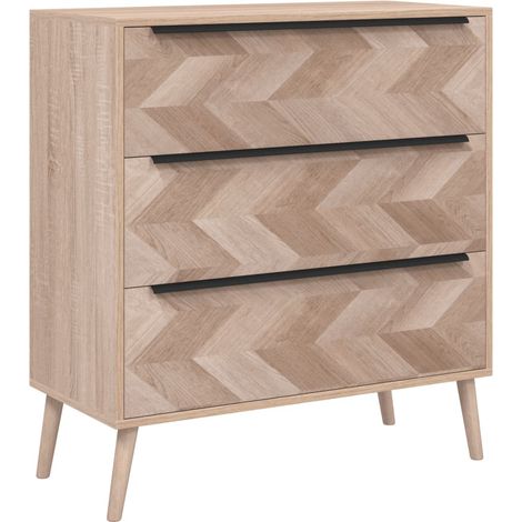 Kommode Lusk 03A Sonoma-Eiche 80x38,5x87 cm Finori