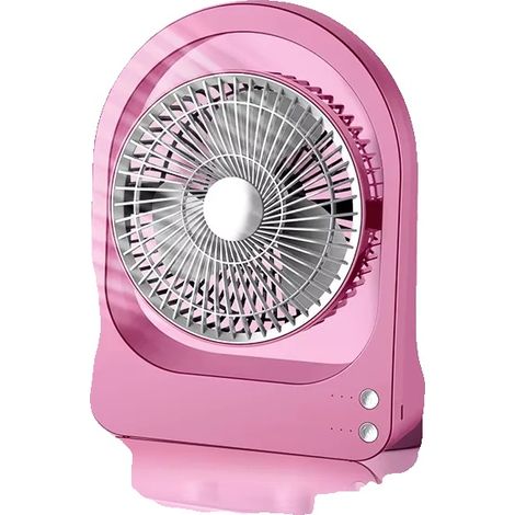 Ventilatore per la circolazione dell'aria, modalità di vento regolabili, design compatto, rosa (1/2)